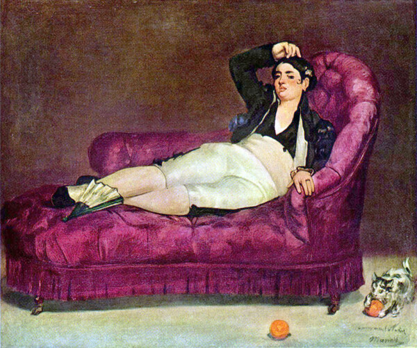 Young woman in Spanish dress by Manet